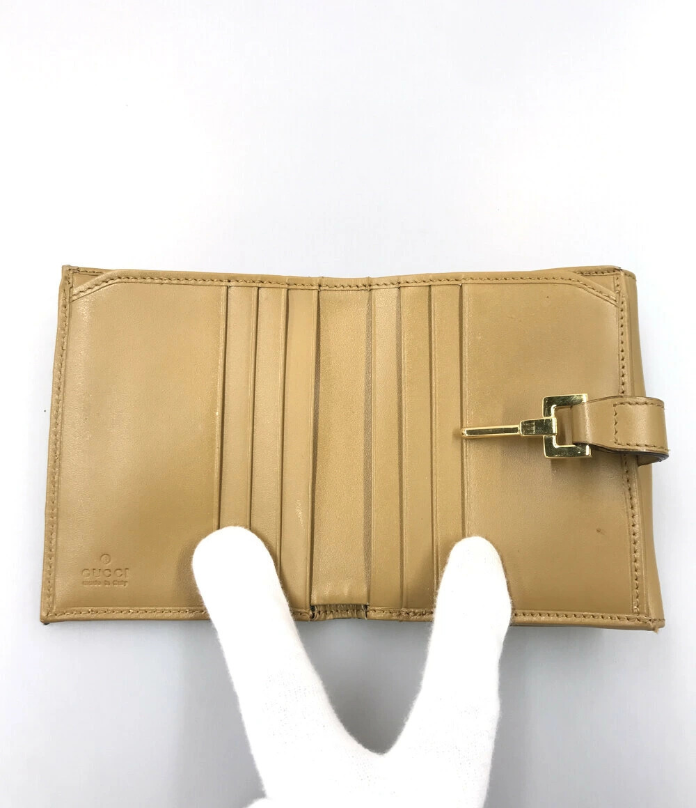 Gucci Canvas GG Closure fold Wallet Bi Double Snap